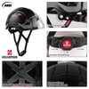 HEARMOR Construction Site Safety Helmet with Visor, EN 397 Vented