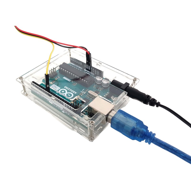 DIYables Enclosure for Arduino Uno, Transparent, 2 Pieces