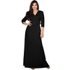 KOH KOH Plus Size Womens Long 3/4 Half Sleeve Sleeves