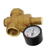 Wer prv dn20 Brass Water Pressure Regulator Reducer with Meter