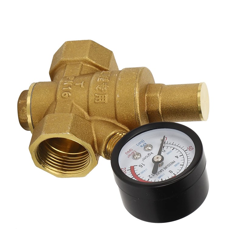 Wer prv dn20 Brass Water Pressure Regulator Reducer with Meter