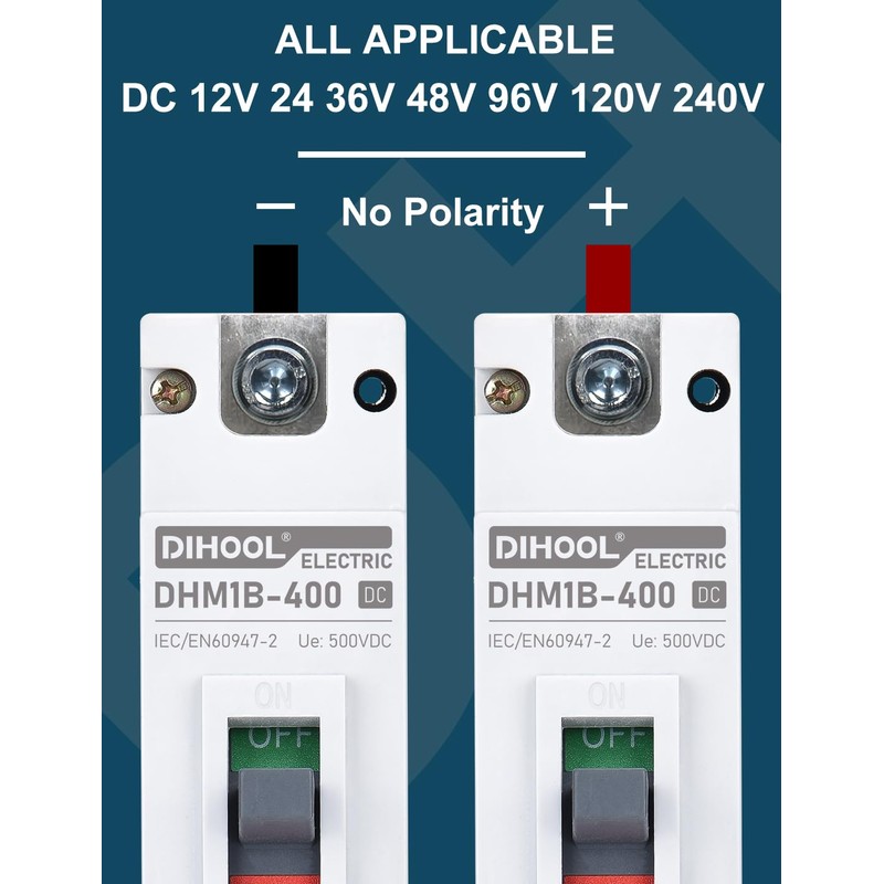 DIHOOL Heavy Duty Battery Disconnect Switch, 300 Amp DC Circuit