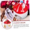 Totority Ceramic Mushroom Shaped Pet Sleeping Nest for Hamsters Hedgehogs