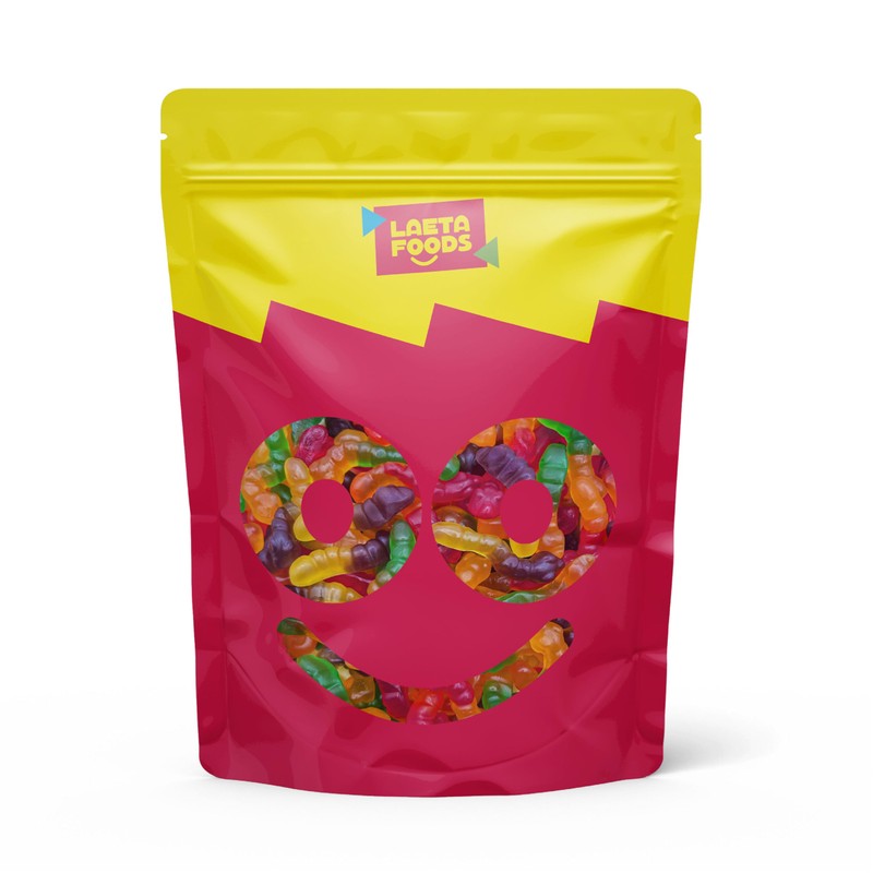 Gummy Worms Candy | 1 Pound Bag | Assorted Fruit