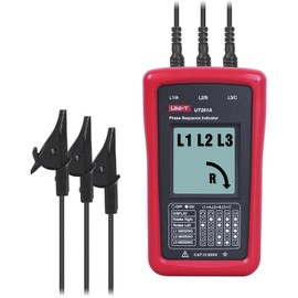 UNI-T 3-Phase Sequence Tester Rotation Meter, AC Phase Sequence Indicator 40V-690V Lack Phase Meter Motor UT261A