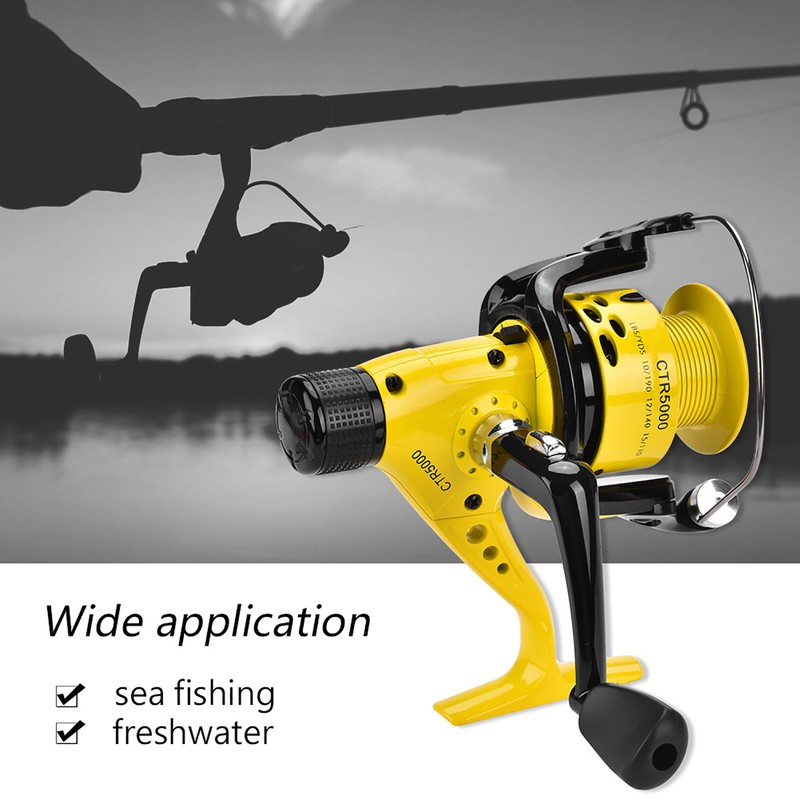Salt Freshwater Metal Heavy Duty Lightweight Spinning Fishing Reel Tackle