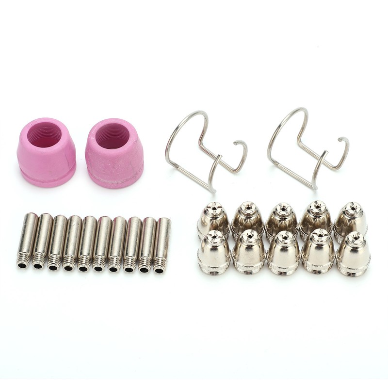 Plasma Cutting Torch Consumables Kit Electrode Contact Tip Ceramics Nozzle