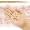 225 Pieces Copper Metric Flat Washers, Sealing Washers, Kindroufly 10