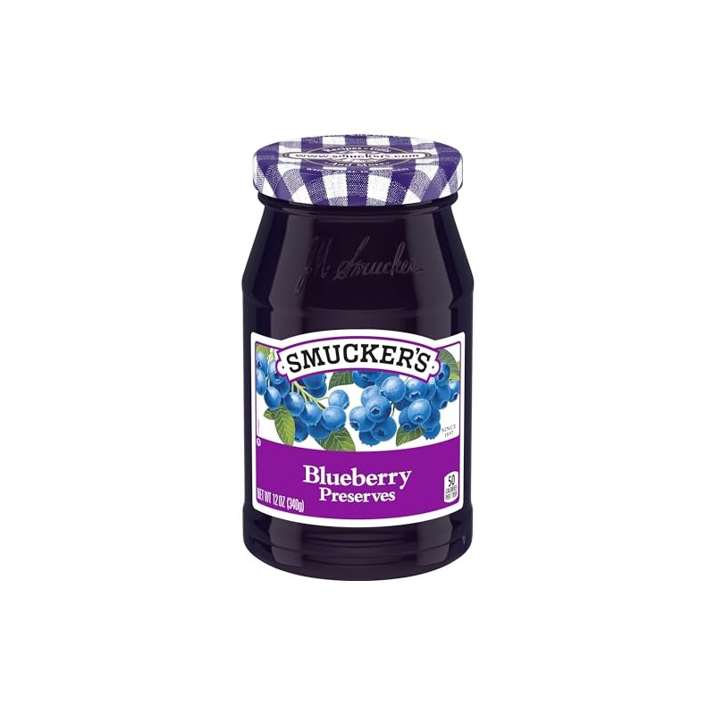 Smucker's Blueberry Preserves, 12 Ounce (Pack of 6)