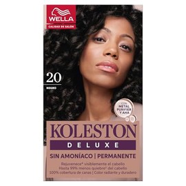 Koleston Deluxe Tinte Permanente Sin Amoniaco 20 Negro | Crema, Coloración del pelo, Nutritivo, Realce del brillo, Resistente, Todo tipo de cabello