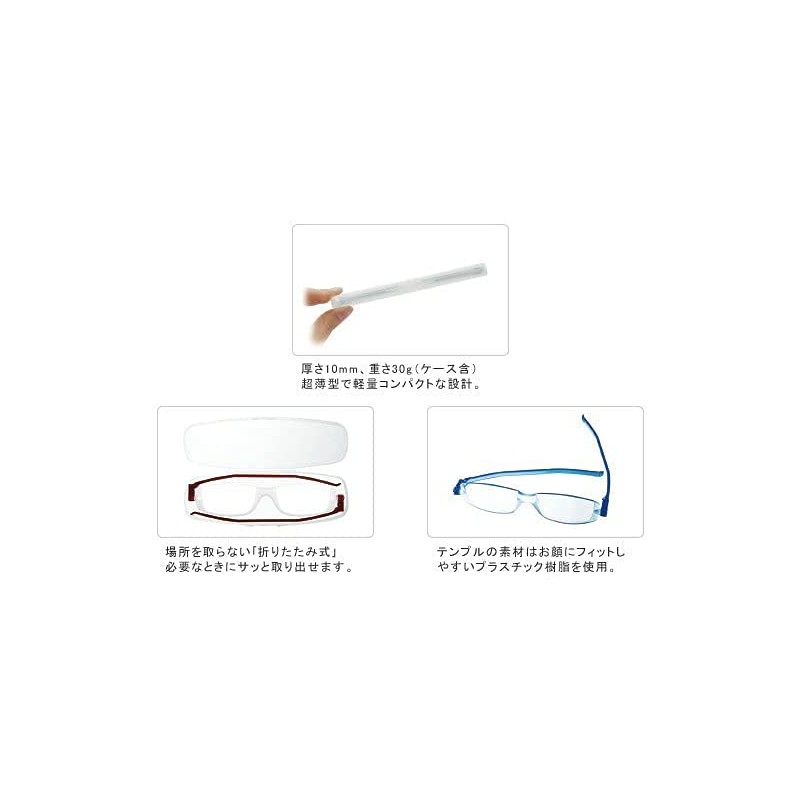 ナンニーニ コンパクトグラス2 度数+2.00 クリア