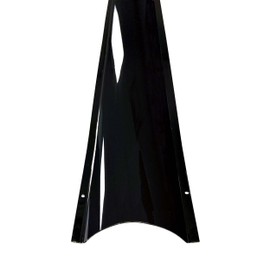 Electriduct Black Stainless Steel Wire Guard Surface Raceway Metal Cord Cover - 58 Inch - Channel Size: 0.95" W x 0.28" H (Small)