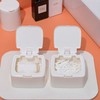 Cotton Swab and Cotton Pad One-Touch Storage Case Square RD- 3ea