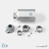 Homematic IP Smart Home Radiator Thermostat – Evo, Silver, Digital,