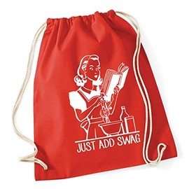 Hippowarehouse Just add swag Drawstring Cotton School Gum Kid Bag Sack 37cm x 46cm, 12 litres