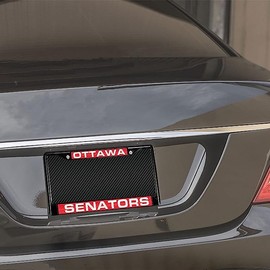 Rico Ottawa Senators Black Metal License Plate Frame Holder