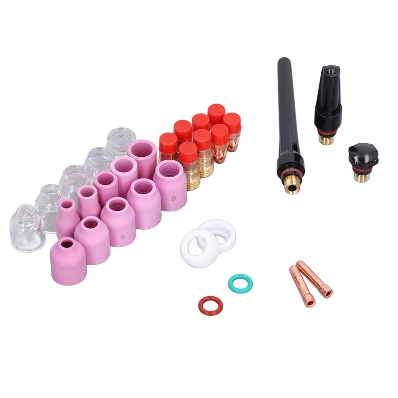 TIG Welding Torch Accessories Glass Cups Gas Lens Chuck Alumina
