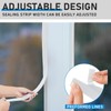 Pushglossy 28 ft Vinyl Sliding Screen Door Bug Seal Strip
