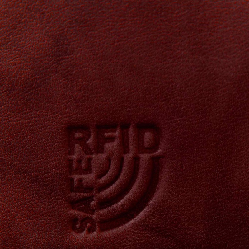Women's purse from genuine leather Red
