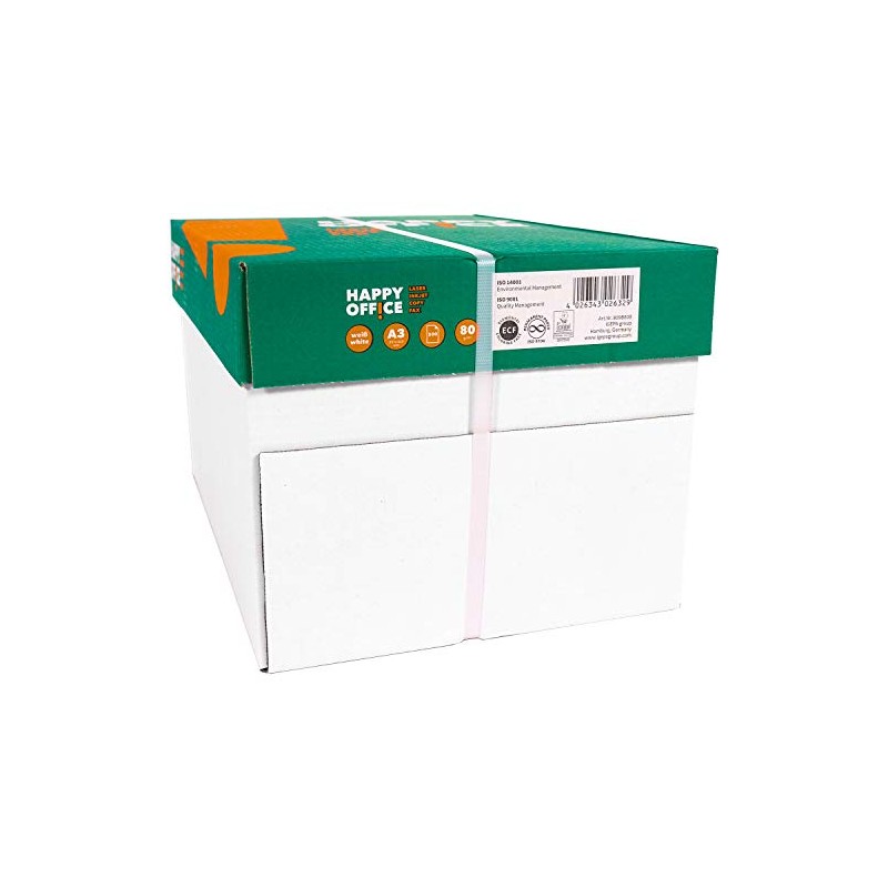 Printer Paper DIN A3, 80 g/m², 1000 Sheets, White -
