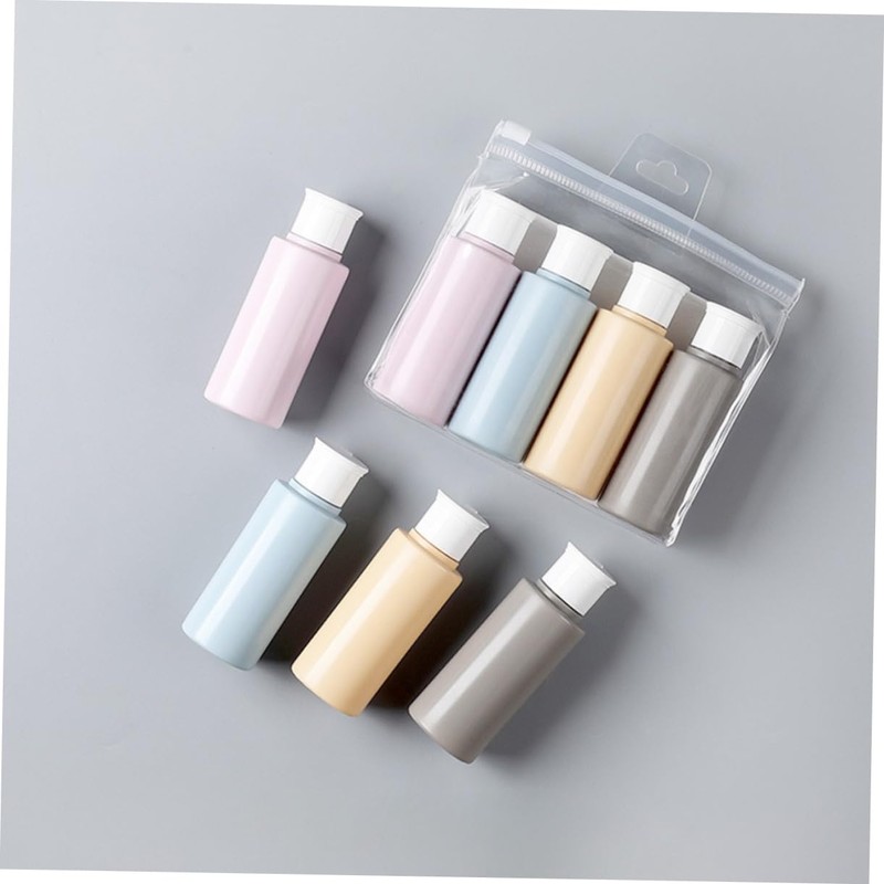 Mikinona Compact 4 Pack Travel Bottles 50ml Squeeze Shampoo Dispenser