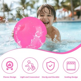 AXBMM 20 Pack Pink Beach Ball - 12Inch Blow Up Beach Ball Party Supplies for Kids, Inflatable Floating Balls for Summer Pool Parties, Outdoor Activities & Birthday Decorations(Pink)