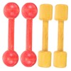 Gogogmee 2-Pair Wooden Kids Exercise Dumbbells Small Hand Weights for