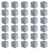 OTTFF 30 Pack 1-1/4" Aluminum Straight Square Baluster Connector, Railing