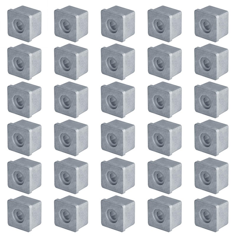 OTTFF 30 Pack 1-1/4" Aluminum Straight Square Baluster Connector, Railing