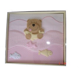 Baby Brag Book Photo Album- 120 4 x 6 photos- keepsake memory photo book for baby first year Babybook