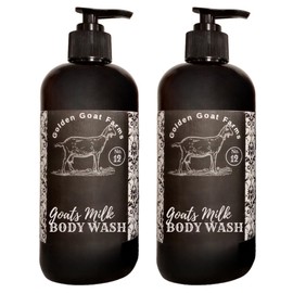 Golden Goat Farms Myrrh Patchouli & Jasmine Scented Body Wash with Goat Milk, 16 Oz (2 Pack)