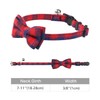 Joytale Cat Collar with Bell and Bow Tie, Soft Tartan,