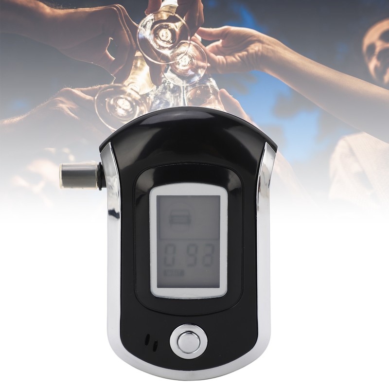 Digital Display Breath Tester Air Blowing Portable Drunk Detector with