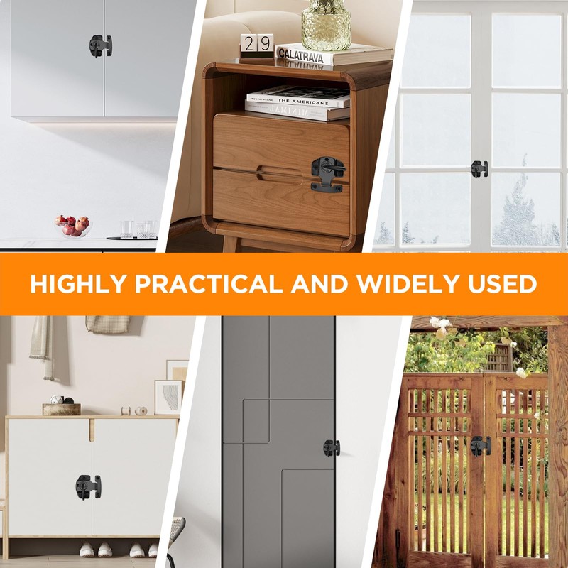 4Pcs Align-N-Lock Dining Table Locks, Heavy Duty Metal Spring Dining