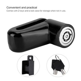 Brake Disc Lock, Scooter, Motorcycle, Bicycle, Anti-Theft Protection, Heavy Duty Bicycle Brake Disc Lock (Black)