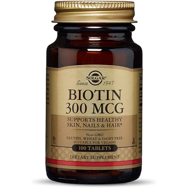 Solgar – Biotin 300 mcg, 100 Tablets