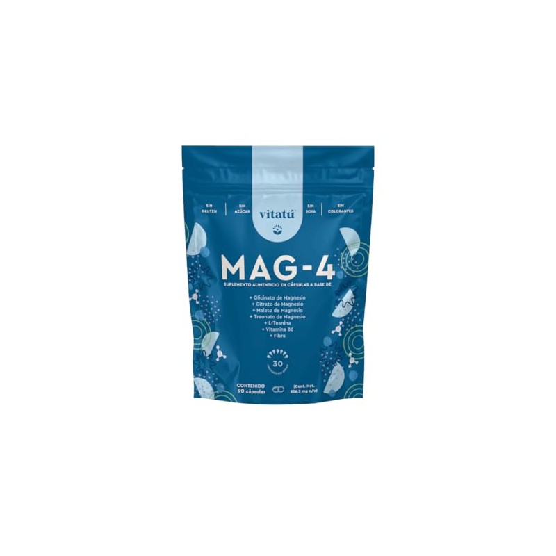 Vitatú Mag Fuentes Magnesios Glicinato Citrato Malato Treonato Magnesio Teanina