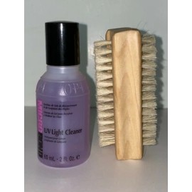 OPI uv light cleaner 2 fl o & Wooden nail Brush