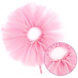 Zhenp 3 Piece Wedding Dress for Dogs, Tutu Skirt for Dogs, Princess Crown Set, Pet Tutu Crown, Dog Birthday Suit, Dog Tutu Skirt Set, with Crown, Skirt, Collar, for Small Pets