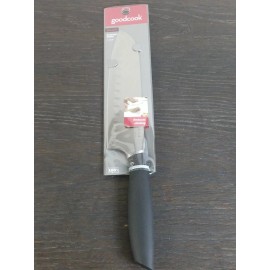 Good Cook 7" Santoku  knife Black handle  #20393 NIB