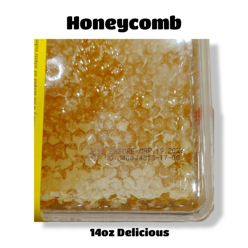 NATURZ BEEZ RAW HONEY COMB 14oz 400g 100% PURE NATURAL