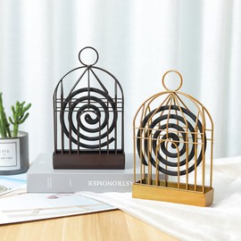 Mosquito Coil Holder Coil Holder, Mosquito Spiral Smoking Spirals Holder, Portable Mosquito Spiral Container, Home Incense Burner, Holder for Mosquito Coils with Handle for Home, Garden, Camping,
