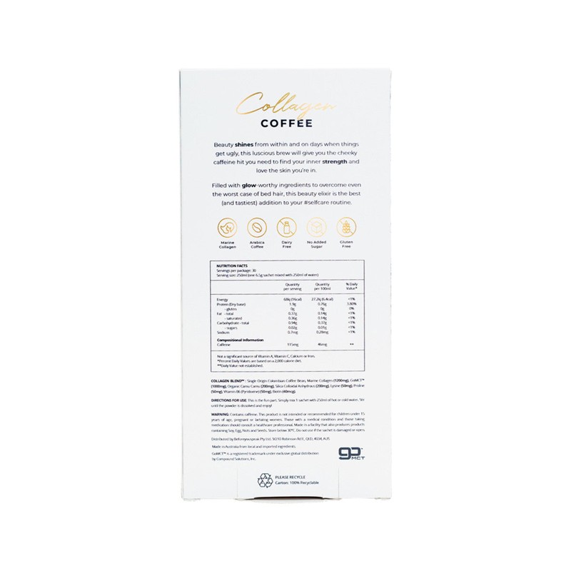 Before You Speak Collagen Coffee Unsweetened 6.5g X 30 Pack