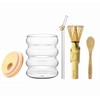 CHAQI Matcha Whisk Set with Long Handle Matcha Whisk, Wave