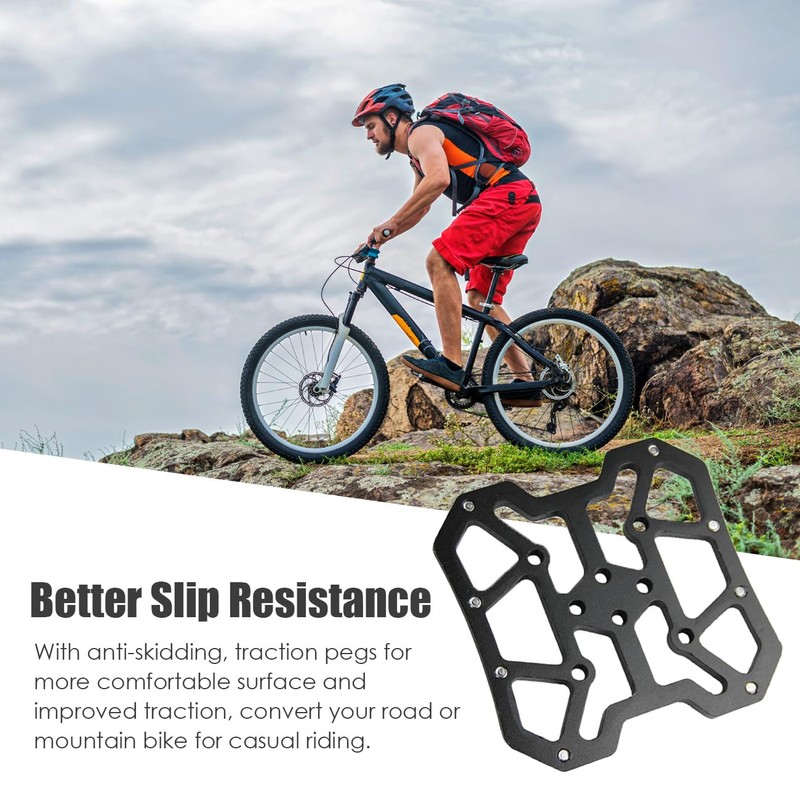 Wokyo Bicycle Pedal Adapter, Aluminium Alloy for Shimano SPD&SPD-SL, Universal