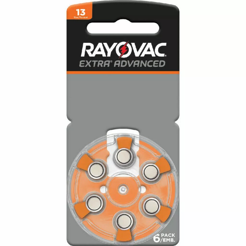 Rayovac 60 Rayovac Extra Advanced Size 13 Hearing Aid Batteries
