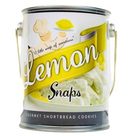 Flathau’s Fine Foods, Gourmet Shortbread Cookies, Handcrafted All Natural Artisan Bites, Southern-Baked Sweet Snaps with a Buttery Finish (Lemon Snaps, 16oz)