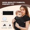 WUFANC Baby Newborn Baby Sling Made of Soft Cotton, Maximum