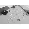 TFA Dostmann Analogue Movement White, 60.3061.02, DIY, Very Quiet, Hands,