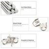 Yosoo 8 unids/Set Alambre de Metal IQ Prueba Mental Juego